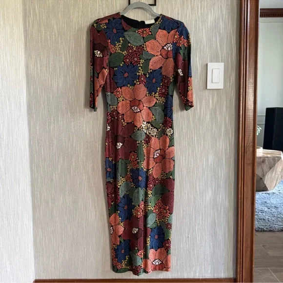FARM Rio Colorful Floral Midi Dress - Picture 6 of 9